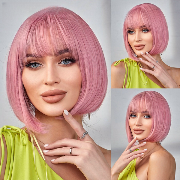 Short Pink Wig